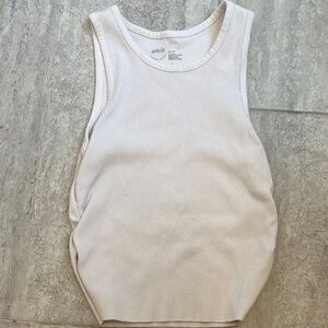 Aerie white Ribbed Tank Top